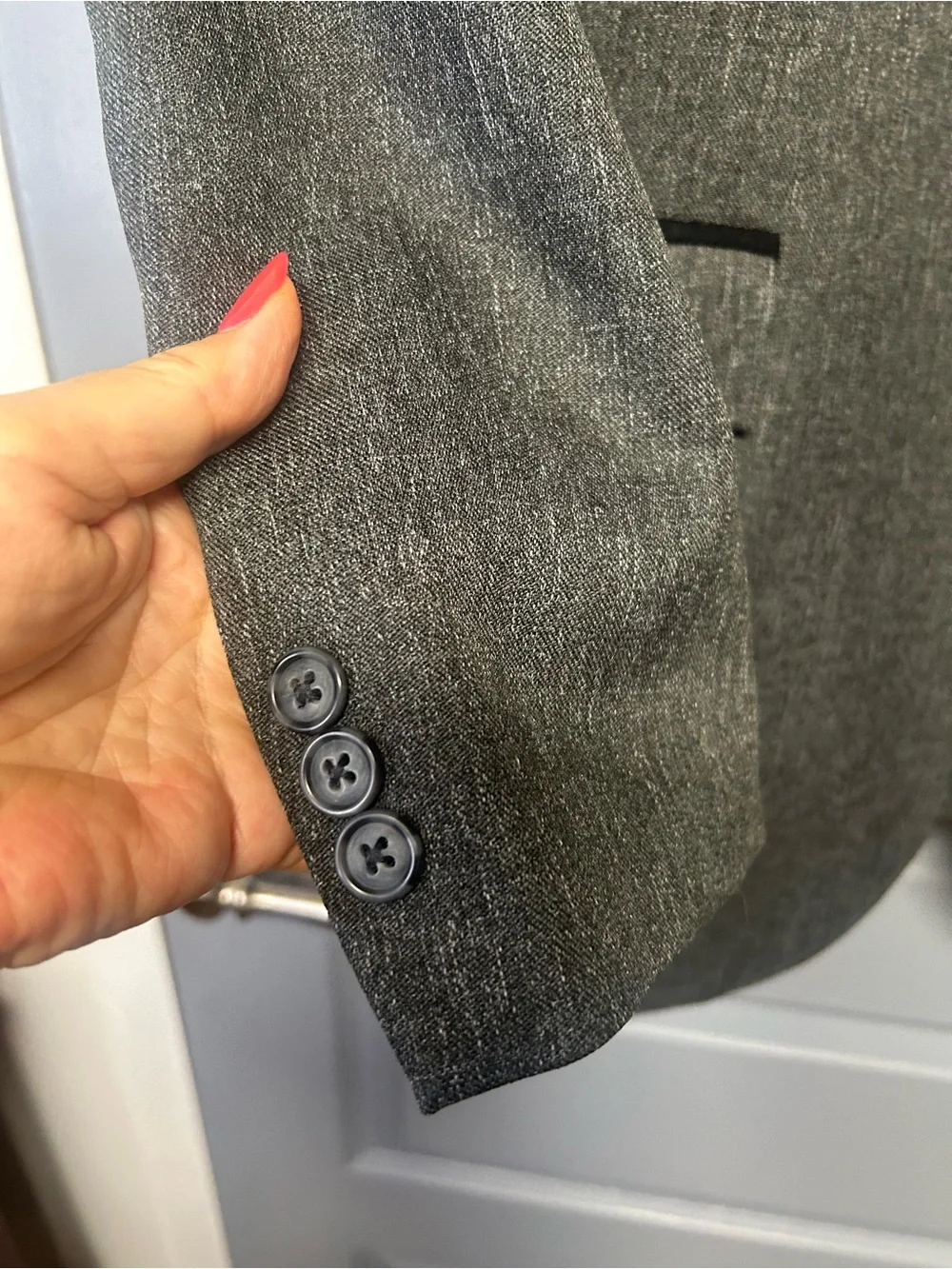 Circle S “Boise” Western gray/black polyester sport coat. NWOT size 46Long